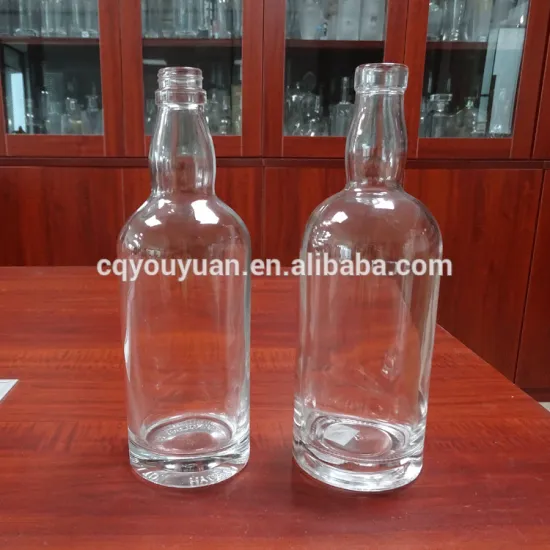 Screw top 700ml glass bottle weight for whiskey