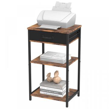 Industrial Printer Holder Table with Drawer