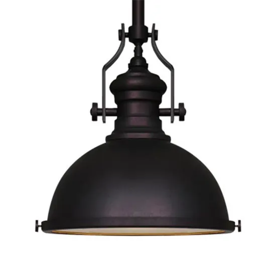 European E27 Black Gold Silver White Iron Industrial Pendant Lamps - Vintage Retro Home Goods