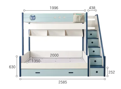 Hot sale lovely bed children bunk bed