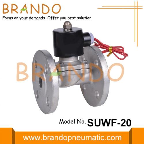 SUWF-20 Elettrovalvola a solenoide in acciaio inossidabile con flangia da 3/4 &#39;&#39;