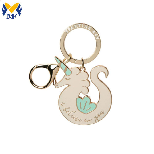 Holidays Gift Metal Enamel Animal Shape Keychain