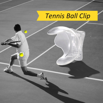 1Pc Tennis Ball Clip Professional Tennis Ball Holder Waist Clip Transparent Holds Tennis Ball Accessories Training Equipment
