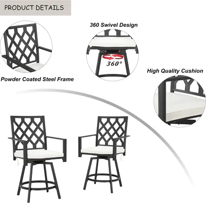 Premium Metal Balcony Garden Table Set