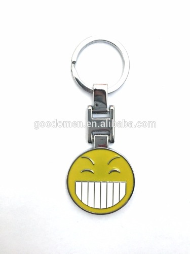 wholesale emoticons keychain metal emoji keychain