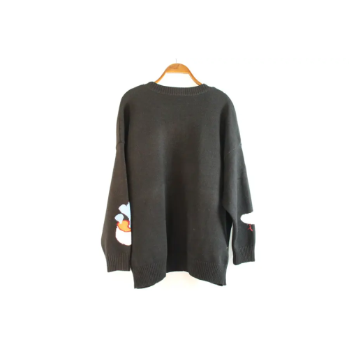 Черный свитер для шеи экипажа в продаже