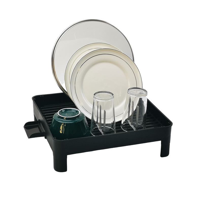 2 in 1 Chrome Dish Rack With Tray