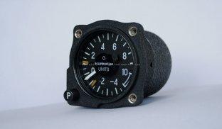 Custom 2 1/4 inch Aircraft Flight Instruments Accelerometer