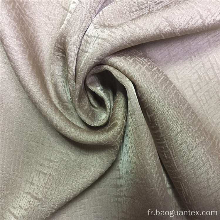 Tissu de vêtements en polyester jacquard en polyester