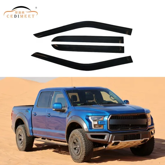 Black Smoke Acrylic Window Visor for F-150 Raptor 2015-2021
