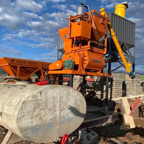 Tipo fixo Pronto elétrico HZS25 Plantas de lotes de concreto