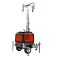 Portable generator mobile mast light tower