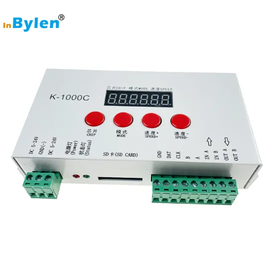 Hot Sale K-1000C DMX 512 Programmable LED Strip Controller with SD Card, 2048 Pixels, DC5-24V