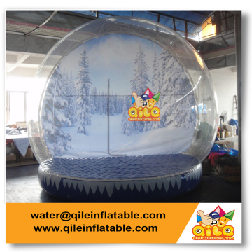 hot selling outdoor Christmas inflatable snow globe for wholesale party amusement