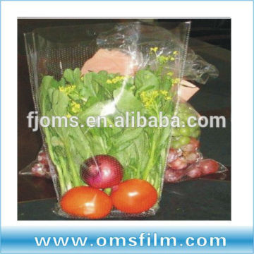 Transparent plastic sheeting with perforation for tomato cover