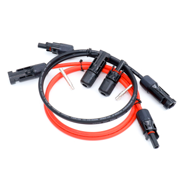 10AWG Solar Extension Cable with Male/Female Solar Panel Connectors, 1000V/30A