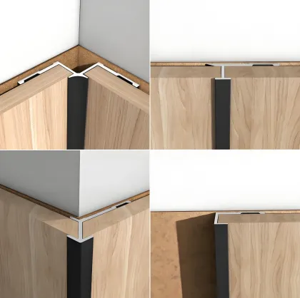 New Chinese Simple Aluminum Alloy Wall Panel Yin Angle Line