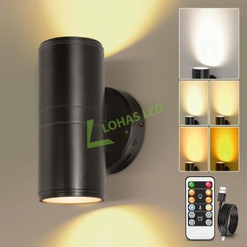 Lohas 6000mah wiederaufladbare 5CCT Moderne LED -Wandleuchten für Wohnzimmer und Schlafzimmer