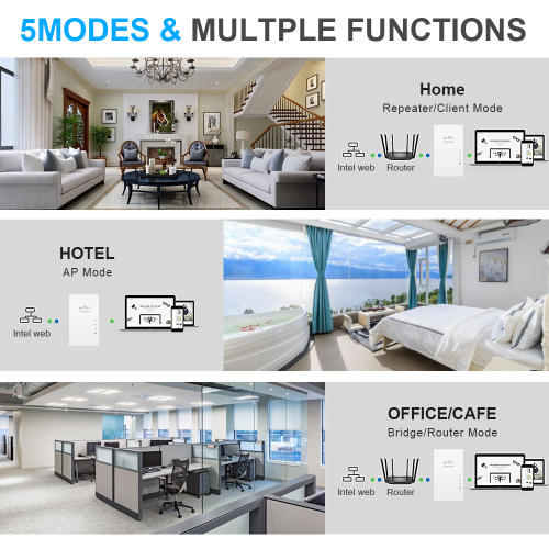 Amplificador de sinal Wifi Booster 300 Mbps repetidor wi-fi