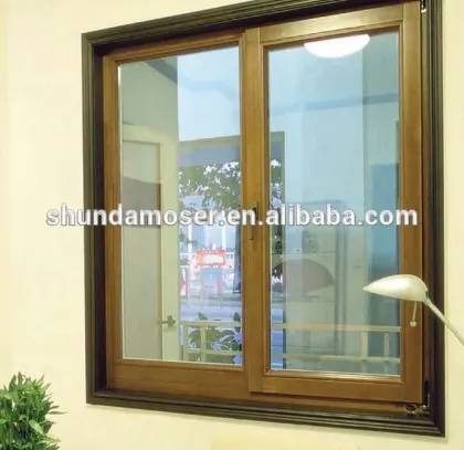 French design aluminum clad wood window in australian standard for building