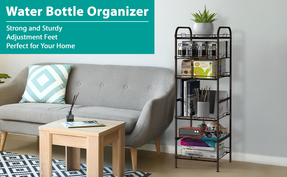 Water Bottle Organization Rack