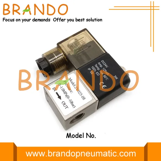 2/2 Way 1/4'' 2V025-08 Pneumatic Control Solenoid Valve