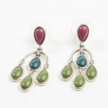 Elegant silver jewelry opal earrings fashion