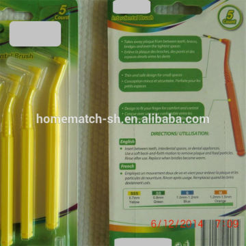 long handle "L" style angle interdental brush toothpick, China supplier