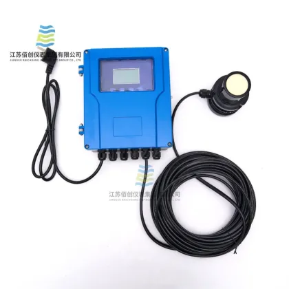 Clamp On Ultrasonic Open Channel Water Gas Flowmeter