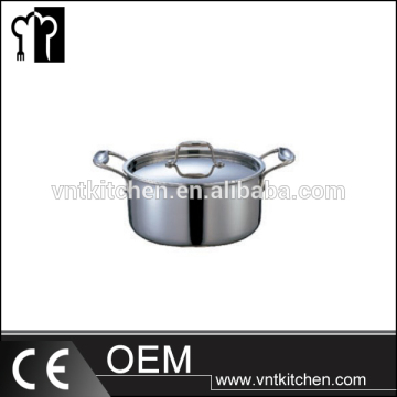 VNTA023 Stainless Steel Triple-ply Kitchen Cookware Stew Pot
