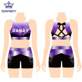 Customized sublimation high school cheerleading uniforms