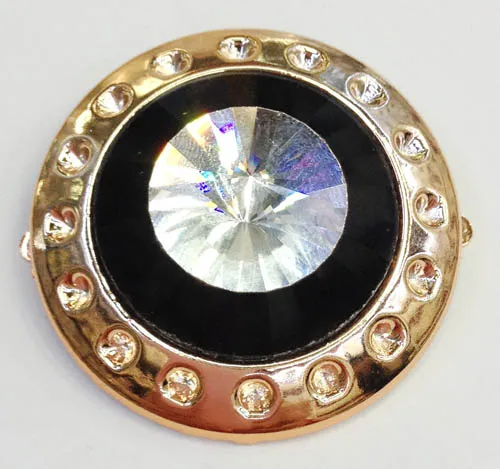 Hot-Sale Metallic Plastic Shoe Flower, Fashion Plastic Shoe Clips, Rhinestone Decor Shoe Flowers for Flats&Pumps