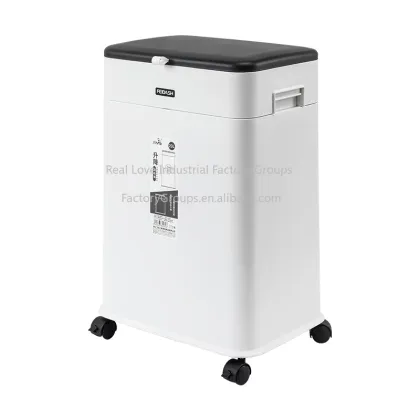 Adjustable Height Trash Can with Lid for Easy Waste Management