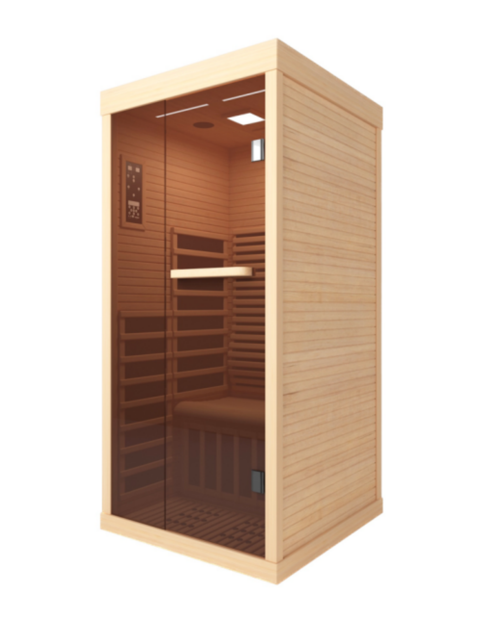 Small Household Natural Solid Wood Infrared Sauna Room