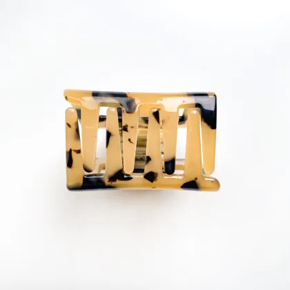 BOFEIYA Wholesale: Stylish Trendy Hair Claws in Cellulose Acetate - Small Square Claw Clips