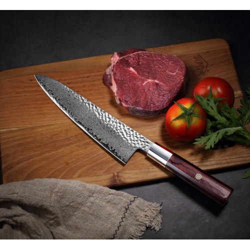 cuchillo de chef octagon superior grado damasco