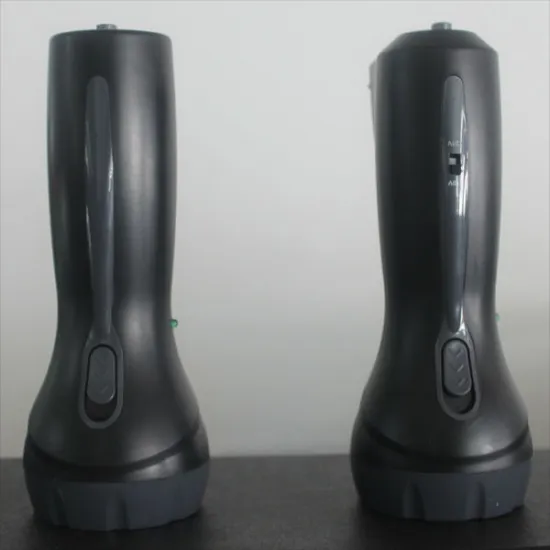 Rechargeable plastic glare flashlight