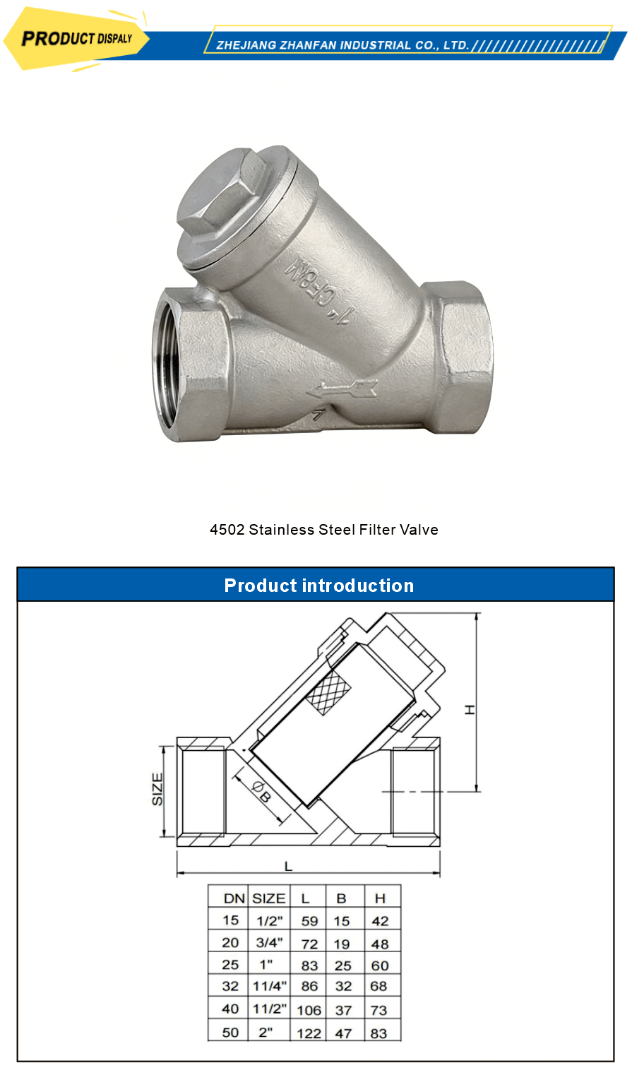 Corrosion resistant stainless steel valve