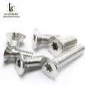 Шруба з патайнай галоўкай з шасціграннай формай з нержавеючай сталі