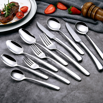 Pembungkusan Non-Magnetic 4mm Stainless Steel Tableware