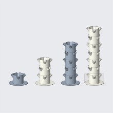 Custom Three-dimensional Vertical Farms Plastic Parts