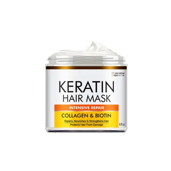 Best Private Label Natural Biotin Keratin Collagen Hair Mask
