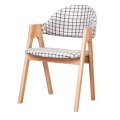 Silla de comedor moderna nórdica para mesa de restaurante