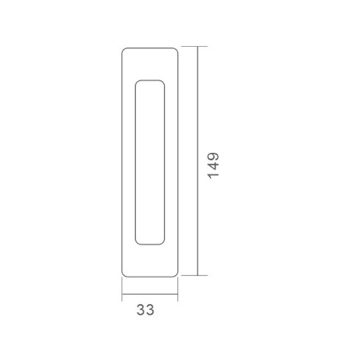 Ручка с раздвижной дверной из нержавеющей стали