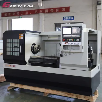 Goldcnc Tornos 2000mm CK6140 Flat Bed CNC Lathe CAK6140 CNC Metal Lathe Machine
