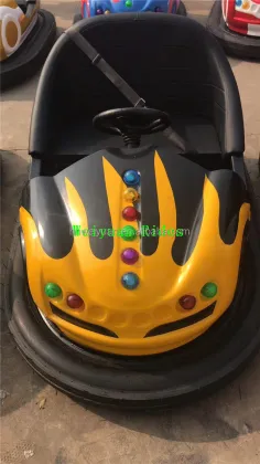 Battery-Powered 24V Fiberglass Bumper Cars for Amusement Parks and Playgrounds