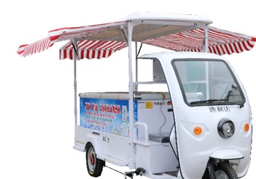 Electric three-wheeled ice cream truck
