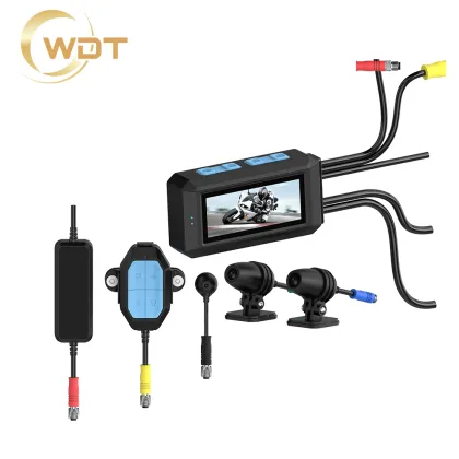 Latest Mini Motorcycle Dash Cam with Dual Sony 335 Night Vision, 2K Waterproof IP68 Front and Rear View Recorder