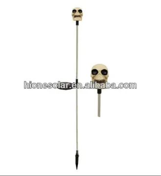 Halloween Skull Solar Decoration Blue LED Light