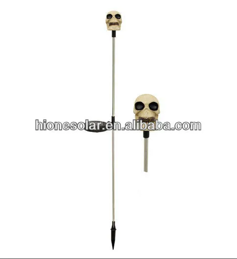 Halloween Skull Solar Decoration Blue LED Light